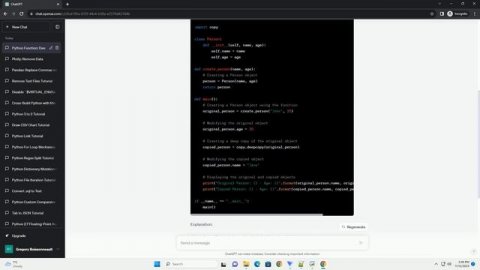 In python returning an object created in a function body makes a deep copy of it