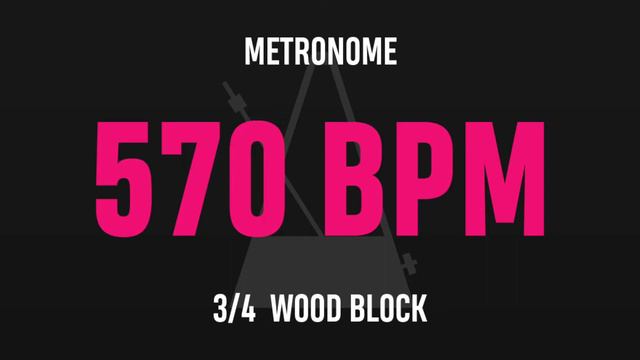 570 BPM 3/4 - Best Metronome (Sound : Wood block) смотреть онлайн