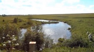 Затерянный в полях пруд у фермы, река Малый Березуй