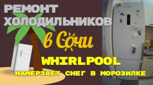 Ремонт холодильника Whirlpool WTNF 923 W, намерзает снег в морозилке.