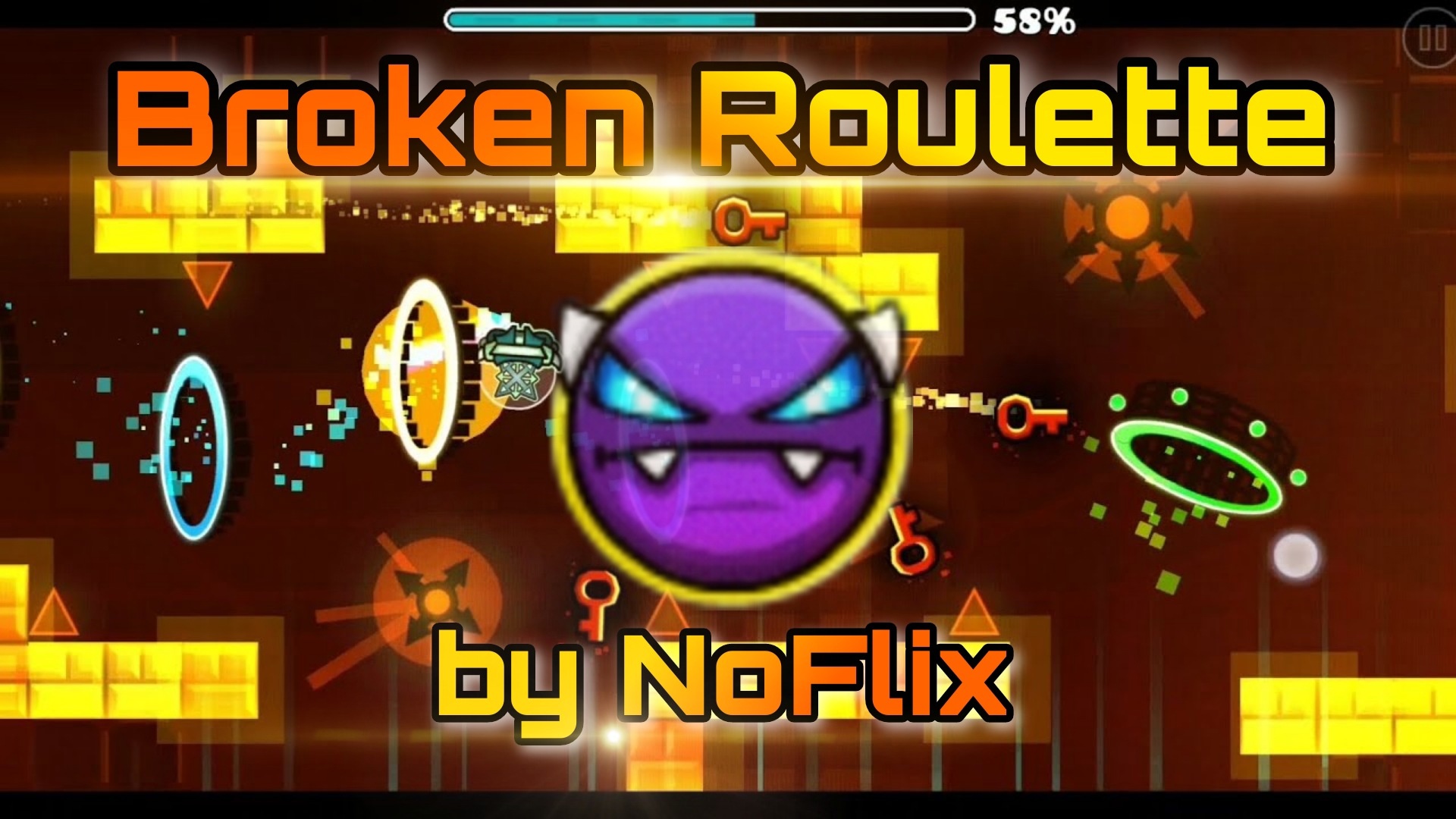 Broken Roulette by NoFlix (Easy Demon) | Geometry Dash