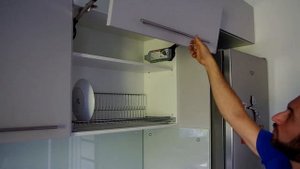 Компенсация веса фасад на примере механизма Aventos HF от BLUM