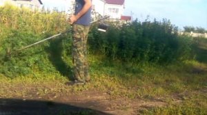 Самодельный триммер (электрокосилка) на аккумуляторах