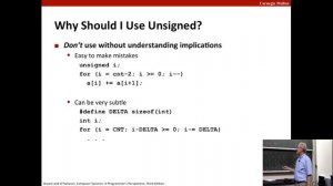 Lecture 03  Bits, Bytes, and Integers cont