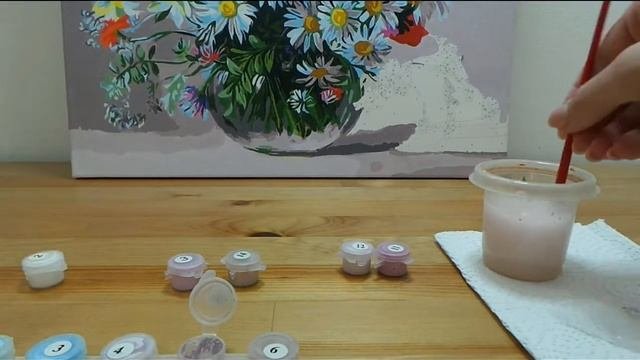 Рисуем картину по номерам DIY. Раскраски.Ру. Не хватило краски? Что делать? Видео 2