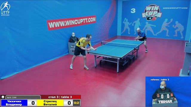 Чихичин Владимир 1-3 Стрелец Виталий Турнир Восток 3  WINCUP  18.12.21 ПрямаяТрансляция Зал3