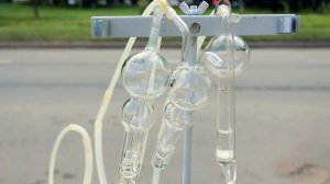 Отбор проб воздуха экспертами "Зеленого патруля"