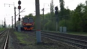 Очень приветливая электричка ЭД9М-1052 Воронеж - Усмань