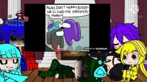 Among Us react to Among Us meme part 1