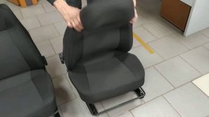 Комплект сидений Нива на каркасе 2110 черные