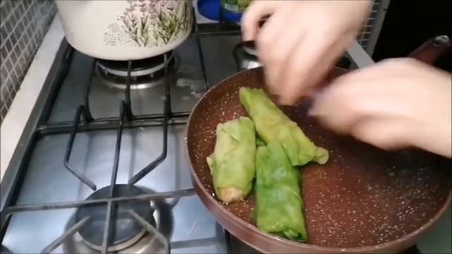Голубцы в капустном листе с куриным фаршем