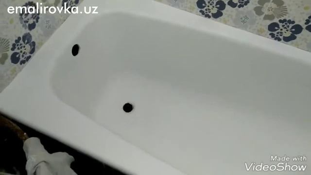 Восстановление эмали чугунных ванн в Ташкенте. Эмаль Эпоксин 51. смотреть онлайн