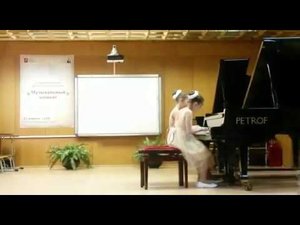 Боброва Екатерина - Аверкиева Алина (3 класс). В. Соловьев - "Полька"