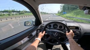 2008 Mercedes C-Class W204 | 1.8 156HP | POV Test Drive