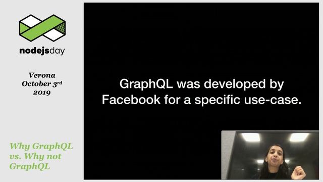 Supriya Aggarwai - Why GraphQL vs. Why not GraphQL - nodejsday 2019 смотреть онлайн
