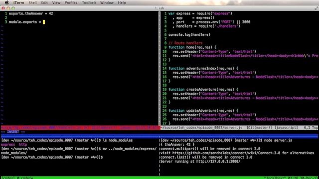 7 - Node code in other files