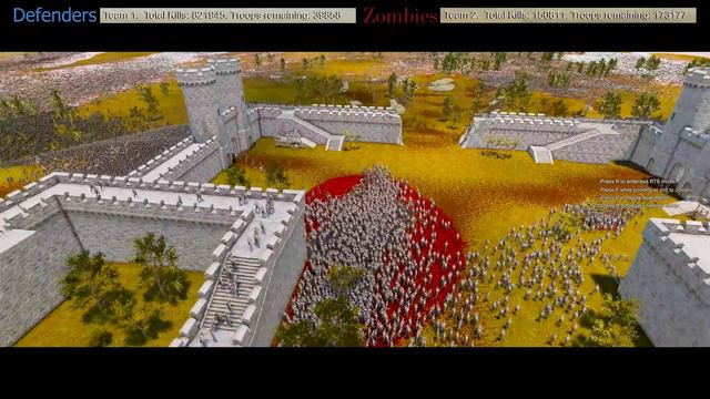 1,000,000 Undeads Vs 250,000 Knights - Epic Battle - UEBS2 [4k]