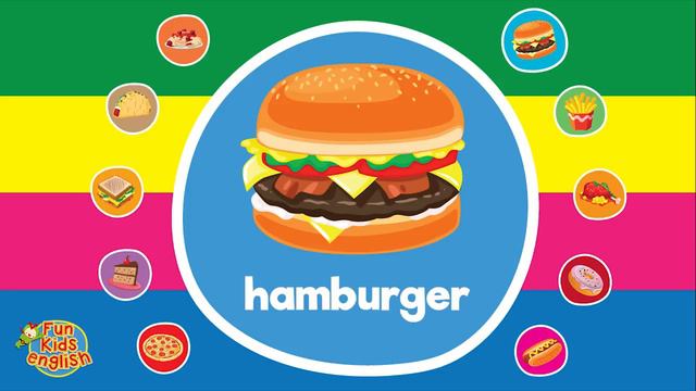 Learn Food Vocabulary _ Video Flash Cards _ ESL for Kids _ Fun Kids English