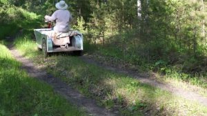 Мотоблок Угра НМБ-1Н10. "Телега" с хорошей проходимостью по бездорожью.