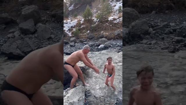 Terme  libere di Bormio #shorts #video #bambini #terme Bormio #natale #nature #Nikkyboy#Bormio