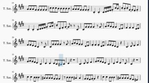 Tenor Sax Sheet Music: How to play Rasputin by Boney M