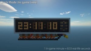 Minecraft Redstone Clock v4 - 4 in 1 Digital Clock, Timer, Stopwatch w/ Game Sync, Set Time and mor