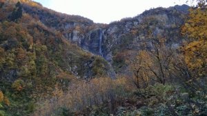 Водопад Поликария (Поликаря).  Водопад Штаны в Красной Поляне. 1450 м над уровнем моря.
