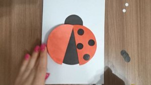 Аппликация "Божья коровка" в средней группе 14.05.2020