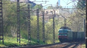 Вечерний движ поездов | Харьков - Мерефа | ЧС7. ВЛ11. ЭР2 | Южная железная дорога