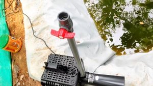 Hailea aerator pump installation | artificial pond