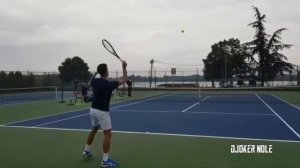 Novak Djokovic Playing Tennis with a Little Fan - Belgrade 2019 (HD) | Court Level View