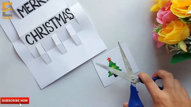 DIY Christmas pop up card / Christmas greeting card making 2022 / Christmas card making ideas смотреть онлайн