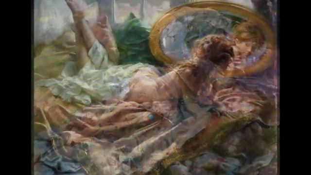 Women Painting by Vicente Romero Redondo смотреть онлайн