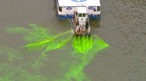 LIVE: Chicago River goes green for St. Patrick's Day