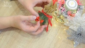 Красивые новогодние игрушки из блестящей ткани