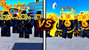 ✨LARGE CLOCKMAN против GUARDIAN CLOCKMAN!  В Toilet Tower Defense роблокс ROBLOX