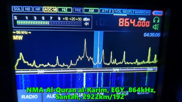 28.08.2023 01:10UTC, [test, MW], NMA Al-Quran al-Karim, Египет, 2922км, 864км