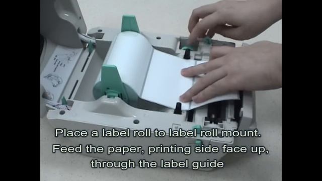 TSC TDP-247/TDP-345: Loading the media in cutter mode