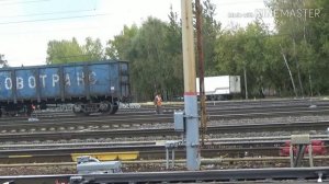 Маневровые работы на станции Нахабино .