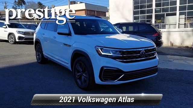 Used 2021 Volkswagen Atlas 3.6L V6 SE w/Technology R-Line, Stamford, CT V0956P смотреть онлайн