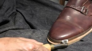 Making HANDMADE Double  Monk Strap Shoes with Hand-dyed leather