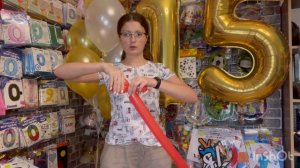 Самый Лёгкий способ создания собачки из шдм. Фигура из шаров для новичков. Собачка для новичков