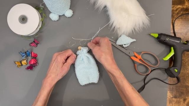 Spring Butterfly Gnome/No Sew Gnome/Sock Gnome/Cone Gnome/Spring Gnome