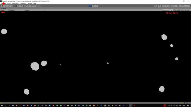 Unity "Астероид"