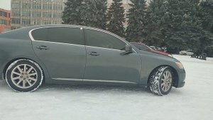 Lexus GS 300 AWD как работает полный привод на снегу, отключаем ESP