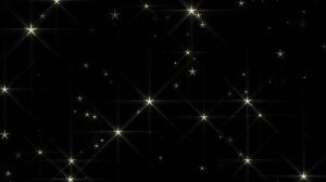 Футаж на чёрном фоне_Мерцание звёзд