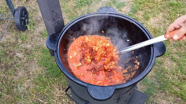 Готовим жаркое в казане