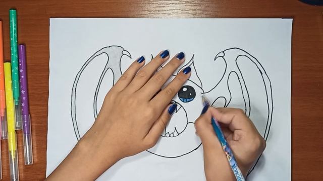 Как нарисовать пончик | летучая мышка смотреть онлайн