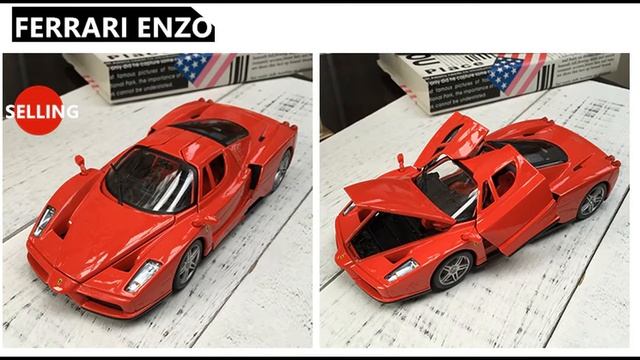 Модельки машин с Алиэкспресс Масштабные модели Феррари машинки для мальчиков смотреть онлайн