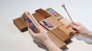 Русский народный шумовой инструмент "Коробочка", ТМ "Мастерская Сереброва"